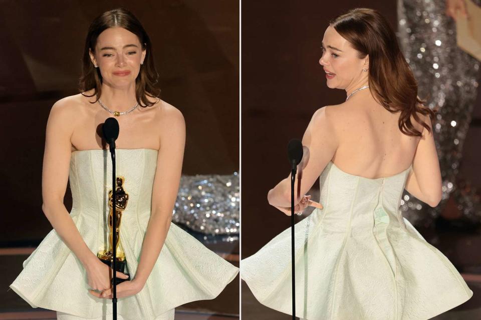 Emma Stone's Dress Breaks at the 2024 Oscars — and She Blames the