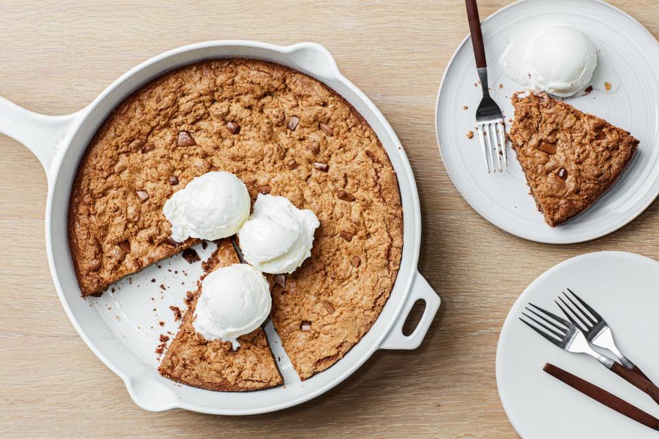 Cinnamon–Chocolate Chunk Skillet Cookie