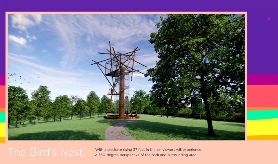 This illustration shows what The Birds Nest will look like inside The Uncommon Ground Sculpture Park in Edmond.