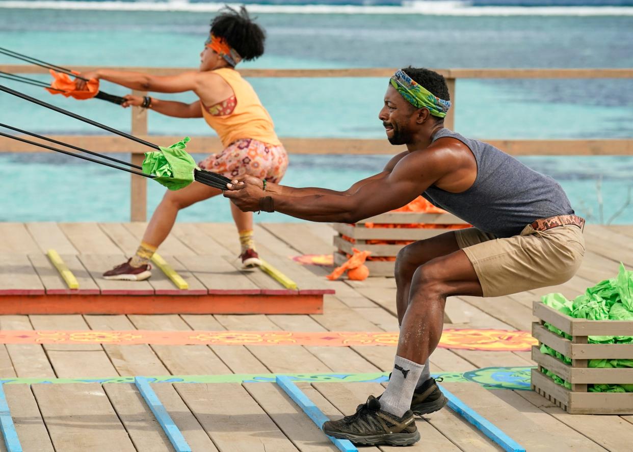 Cincinnati native Josh Wilder, right, is a contestant on the 44th season of "Survivor."