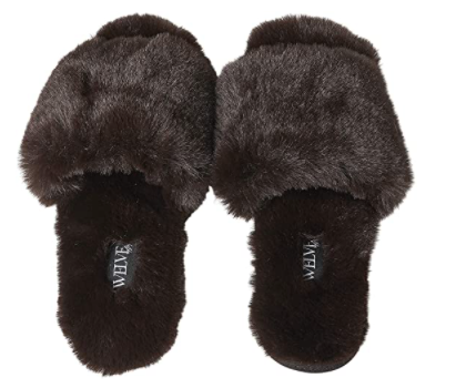 Twelve AM Co. So Good Fluffy Slippers