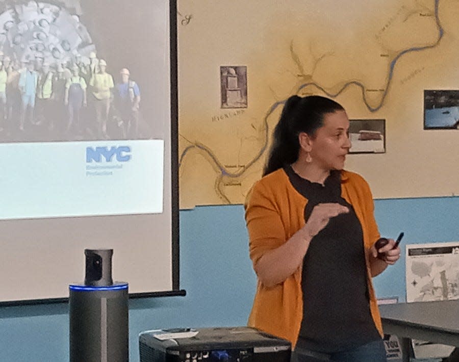 Jennifer Garigliano, director of Water Resources Management with the NYC Department of Environmental Protection, provides an update to the Upper Delaware Council last fall on the Delaware Aqueduct repair project. She provided another update at the May 2, 2024, UDC meeting in Narrowsburg, New York.