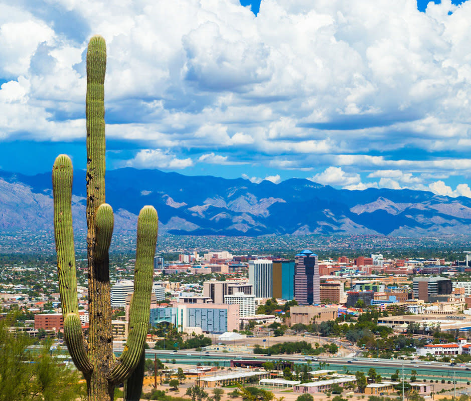 <p>Davel5957/Getty Images</p><p>A <a href="https://en.unesco.org/creative-cities/tucson" rel="nofollow noopener" target="_blank" data-ylk="slk:UNESCO City of Gastronomy;elm:context_link;itc:0;sec:content-canvas" class="link ">UNESCO City of Gastronomy</a>, Tucson’s on the radar for its food scene. Explore where this blooming culinary capital is headed by trying fresh-baked artisan breads at <a href="https://www.barriobread.com/" rel="nofollow noopener" target="_blank" data-ylk="slk:Barrio Bread;elm:context_link;itc:0;sec:content-canvas" class="link ">Barrio Bread</a>, helmed by James Beard Award winner, Don Guerra, who is reviving heritage grains—and eating tacos and salsas (there’s new flavors daily) at “Top Chef” alum Maria Mazon’s <a href="https://bocatacos.com/" rel="nofollow noopener" target="_blank" data-ylk="slk:Boca;elm:context_link;itc:0;sec:content-canvas" class="link ">Boca</a>. To justify all that indulgence, there’s really no reason to stay inside, especially with Tucson’s reliable weather and access to <a href="https://www.nps.gov/sagu/" rel="nofollow noopener" target="_blank" data-ylk="slk:Saguaro National Park;elm:context_link;itc:0;sec:content-canvas" class="link ">Saguaro National Park</a> (just outside the city), offering excellent backcountry hiking, camping, and riding. On the other side of the city, go for a scenic drive along the Mt. Lemmon Scenic Byway, where you can stop at scenic lookouts to take in all of the desert beauty and rockscapes.</p><p><strong>When to Visit:</strong> Visit from April to May and from September to October for comfortable temps and fewer crowds. Winter offers sunny skies and nice weather too, but with Northerners looking for the same thing.</p><p><strong>What to Do:</strong> Check into the hotel, grab your runners (or rent a bike) and get out on the<a href="https://www.pima.gov/162/The-Chuck-Huckelberry-Loop" rel="nofollow noopener" target="_blank" data-ylk="slk:Chuck Huckleberry Loop;elm:context_link;itc:0;sec:content-canvas" class="link "> Chuck Huckleberry Loop</a>, a 137-mile paved trail that loops from Pima County to South Tucson near the river.</p><p><strong>Where to Stay:</strong> Across from the University of Arizona, the historic, boutique <a href="https://www.arizonainn.com/" rel="nofollow noopener" target="_blank" data-ylk="slk:Arizona Inn;elm:context_link;itc:0;sec:content-canvas" class="link ">Arizona Inn</a> exudes charm and has casita-style rooms, a year-round pool, mature gardens, and tennis courts. <a href="https://www.thetuxonhotel.com/" rel="nofollow noopener" target="_blank" data-ylk="slk:The Tuxon Hotel;elm:context_link;itc:0;sec:content-canvas" class="link ">The Tuxon Hotel</a> is a revived motor lodge with rooms clustered around a popular pool.</p><p><strong>Where to Eat:</strong> Enjoy mesquite-fired dishes at <a href="https://www.titoandpep.com/" rel="nofollow noopener" target="_blank" data-ylk="slk:Tito & Pep;elm:context_link;itc:0;sec:content-canvas" class="link ">Tito & Pep</a>, dine at classic Western steakhouse, <a href="https://www.charrosteak.com/" rel="nofollow noopener" target="_blank" data-ylk="slk:Charro Steak & Del Rey;elm:context_link;itc:0;sec:content-canvas" class="link ">Charro Steak & Del Rey</a>, and for a nightcap or dessert (but preferably both), pop into <a href="https://www.batchtucson.com/" rel="nofollow noopener" target="_blank" data-ylk="slk:Batch Whiskey & Donuts;elm:context_link;itc:0;sec:content-canvas" class="link ">Batch Whiskey & Donuts</a>, which is exactly what it sounds like—featuring 1,000 bottles of whiskey plus house-made donuts.</p>