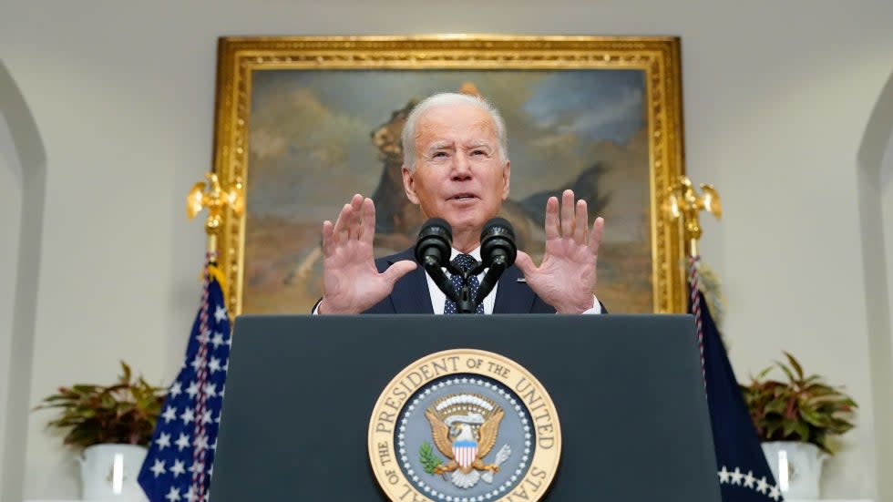 President Biden addresses the ongoing situation in Ukraine
