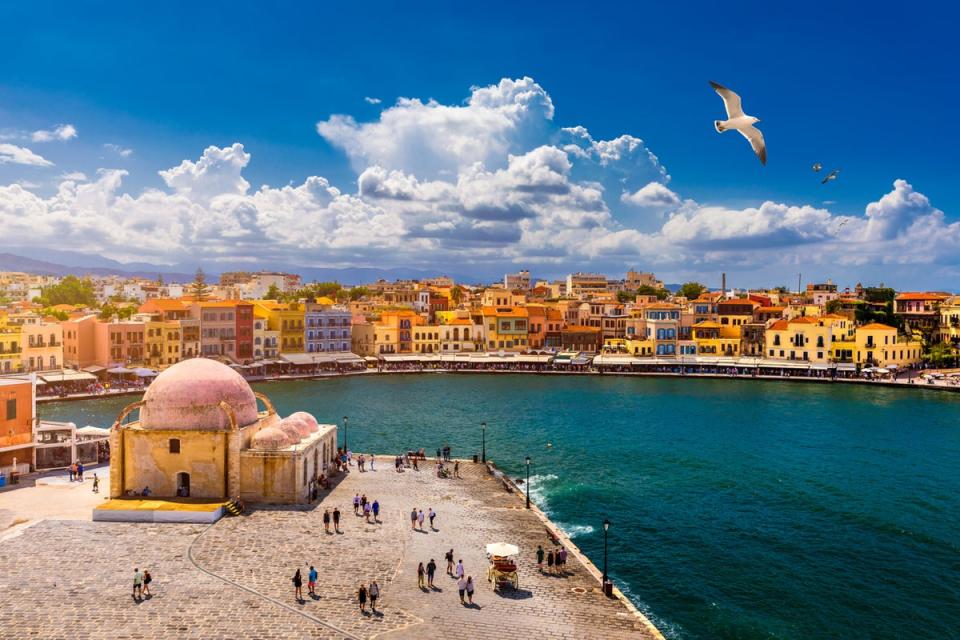 A view over Chania’s Venetian-style harbour (Getty Images/iStockphoto)