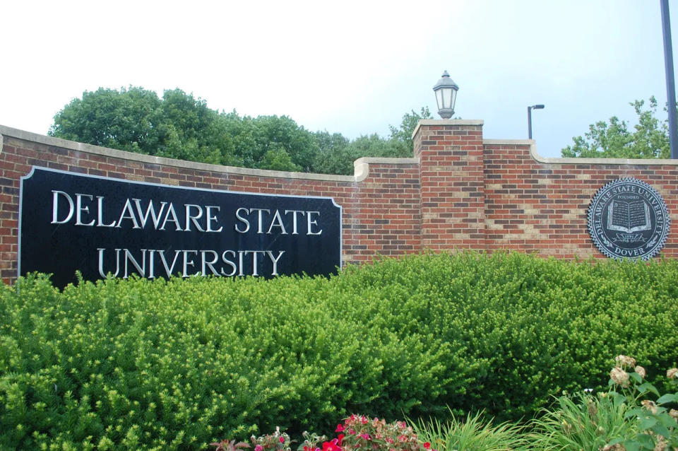Delaware State University. United Airlines has begun recruiting pilot candidates from Delaware State, a historically Black university. (Christina Samuels/The Hechinger Report)