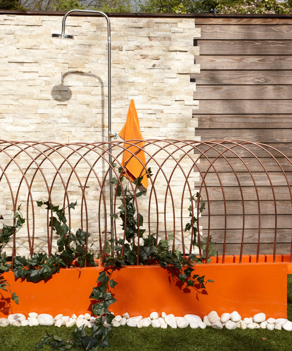 Pick a modern metal trellis for an urban garden