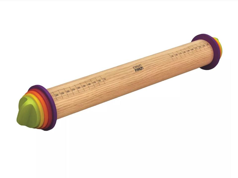 Find this Joseph Joseph Adjustable Rolling Pin Plus for $16 at <a href="https://fave.co/39Brjse" target="_blank" rel="noopener noreferrer">Target</a>.