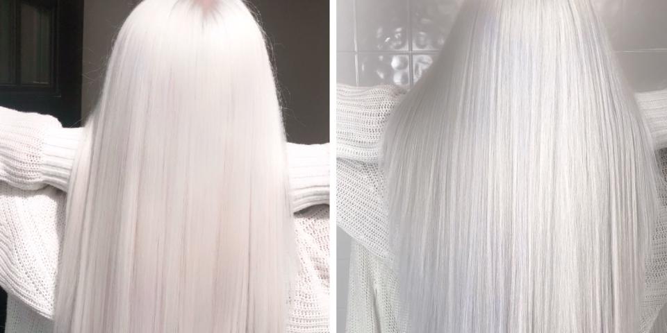 Beim Nordic White Trend werden die Haare stufenweiße immer heller gefärbt. (Bild: Instagram/ @HairLikeaBoss)