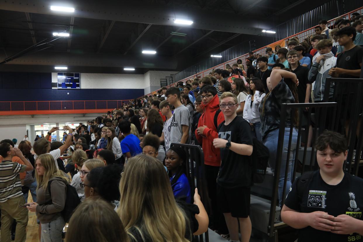 More than 1,000 students are enrolled at the newly-opened Kirkwood High School, as the 2023-24 school year gets underway in Clarksville on Monday, Aug. 7, 2023.