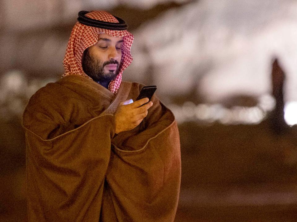 Saudi crown prince mohammed bin salman phone