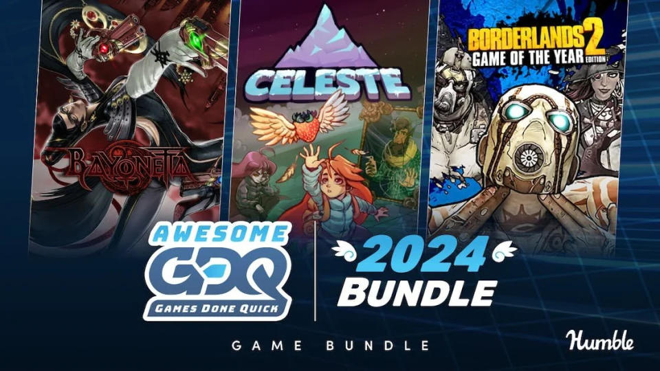 Humble Bundle 推出了「AGDQ 2024」慈善包（圖片來源：Humble Bundle）