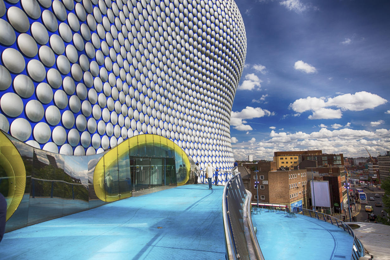 The iconic Selfridges building in Birmingham city centre, UK.