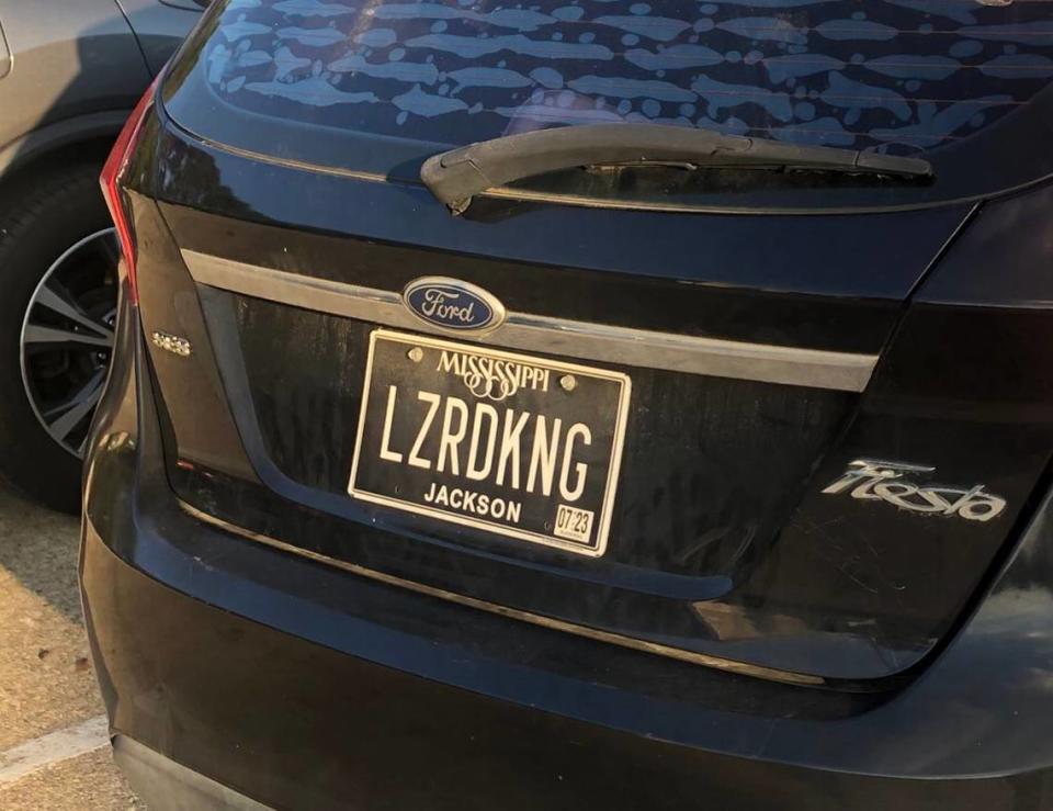 Do you think this driver is a big Jim Morrison fan with this “LZRDKNG” license plate? Hannah Ruhoff/Sun Herald