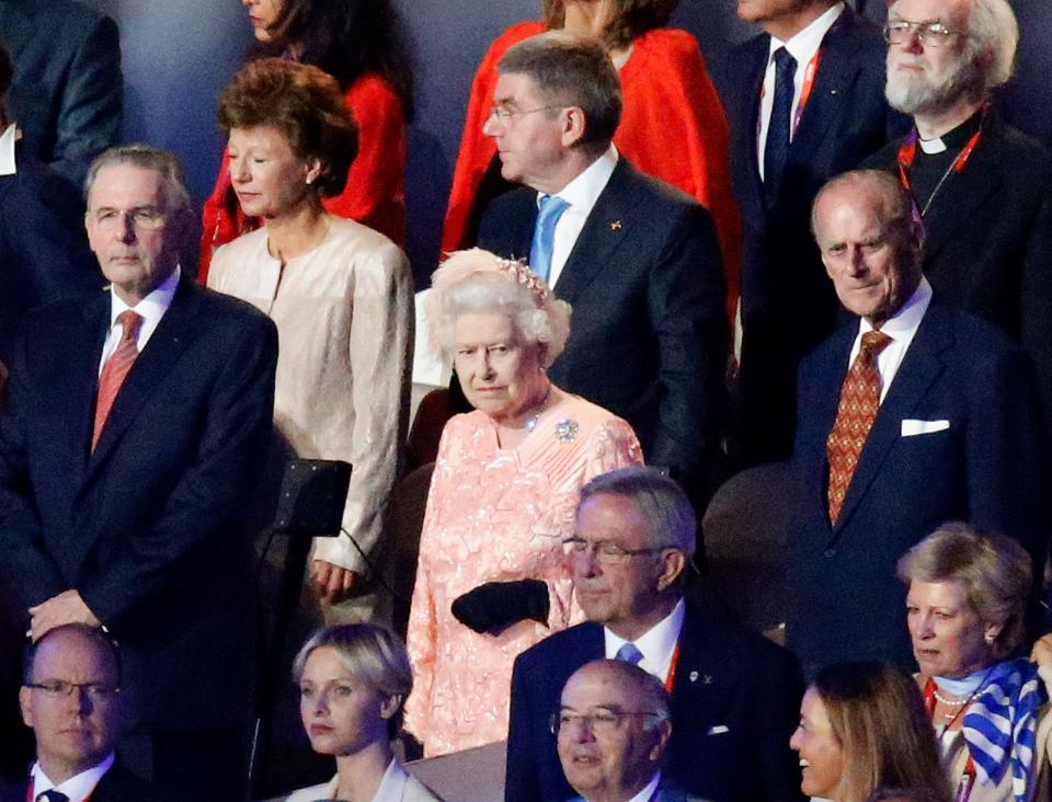 The Queen at the opening ceremony with Prince Philip (AFP via Getty Images)