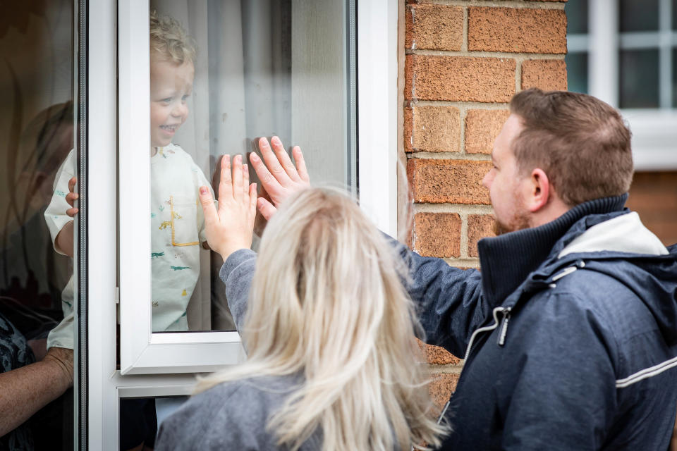 The family have been separated for seven weeks. (Peter Austin/SWNS)