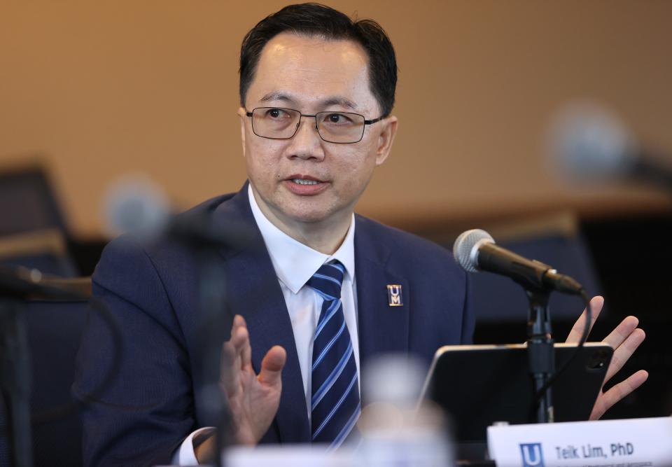 Teik Lim, during an appearance at the University of Memphis last year. Establishing stronger connections with underserved communities will be one of his priorities as he takes the helm at the New Jersey Institute of Technology, he said.