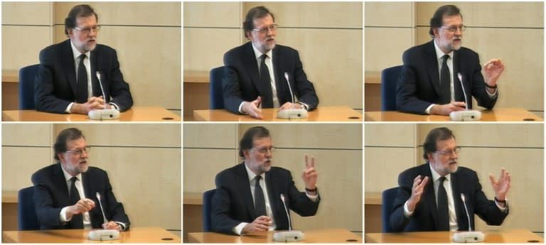 Rajoy's testimony, the first time a serving Spanish prime minister had testified in a criminal case, was carried live on national television