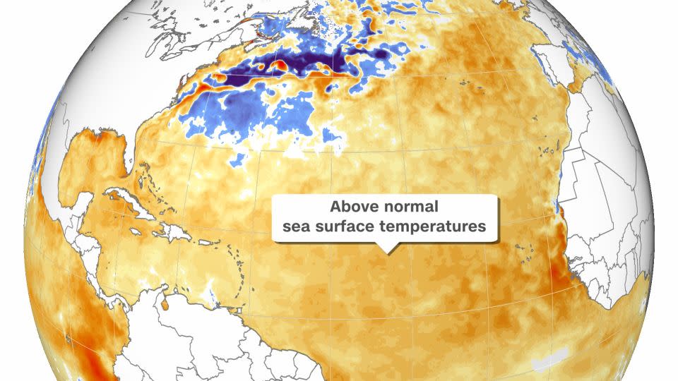 A vast majority of the Atlantic Ocean is experiencing warmer than normal temperatures at the end of May 2023. - CNN Weather