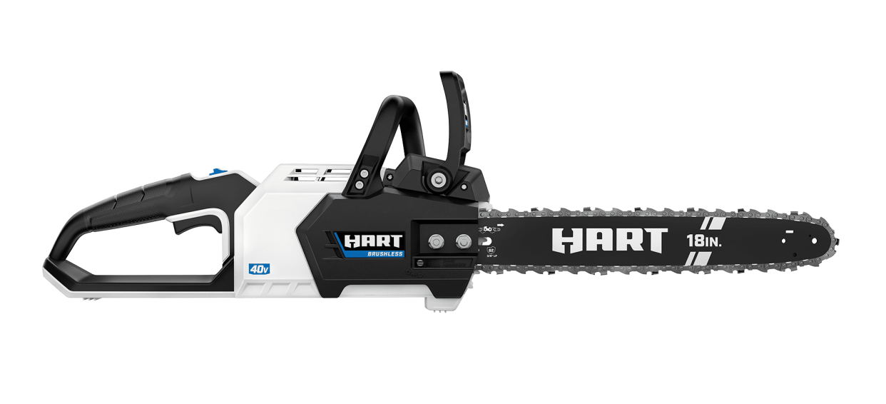 <p><a href="https://go.redirectingat.com?id=74968X1596630&url=https%3A%2F%2Fwww.walmart.com%2Fip%2FHART-Cordless-40-Volt-SUPERCHARGE-Brushless-18-inch-Chainsaw-1-6-0Ah-Lithium-Ion-Battery%2F1273850560&sref=https%3A%2F%2Fwww.popularmechanics.com%2Fhome%2Ftools%2Fa28522787%2Fbattery-powered-chainsaws%2F" rel="nofollow noopener" target="_blank" data-ylk="slk:Shop Now;elm:context_link;itc:0;sec:content-canvas" class="link rapid-noclick-resp">Shop Now</a></p><p>Hart HLCS04VM Cordless Chainsaw Kit</p><p>walmart.com</p><p>$348.00</p>