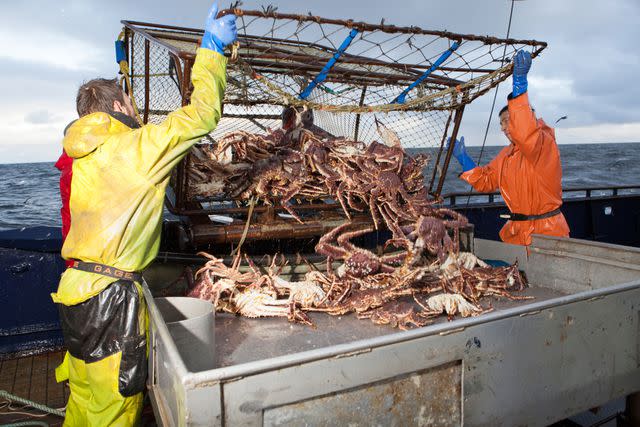 <p>Discovery Channel/courtesy Everett Collection</p> Cap Caution fishing boat on 'Deadliest Catch'