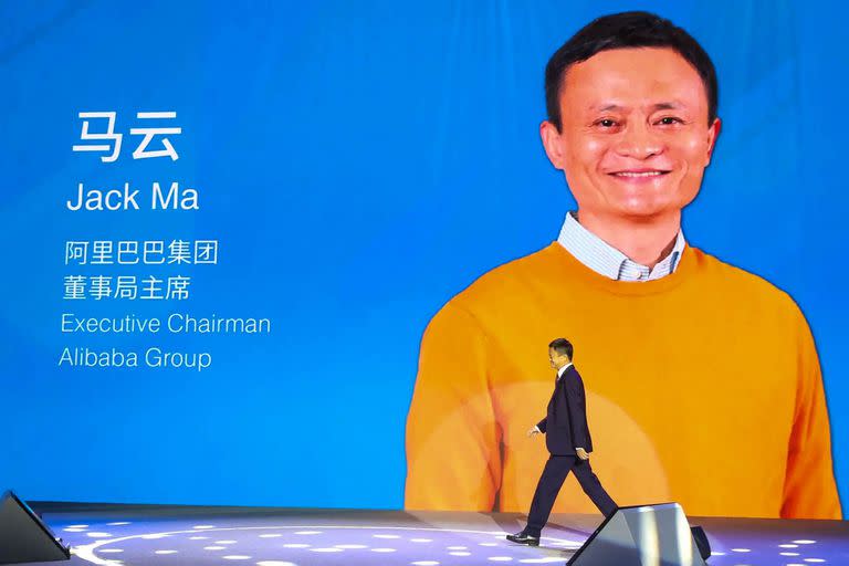 Jack Ma, el fundador millonario de Alibaba, en una conferencia en 2018 