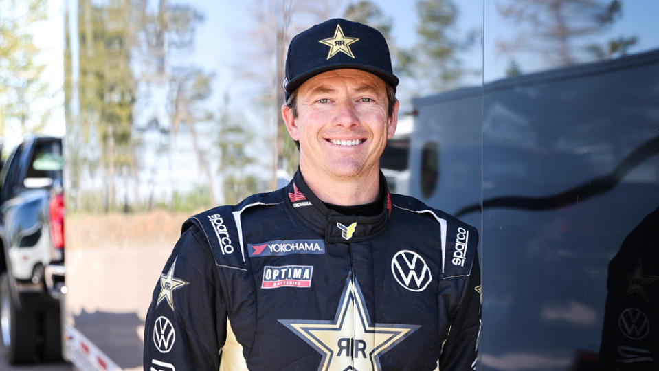 Foust set a record qualifying time for Pikes Peak on Wednesday, June 23, 2021. - Credit: Photo by DPT Photo, courtesy of BBi Autosport.