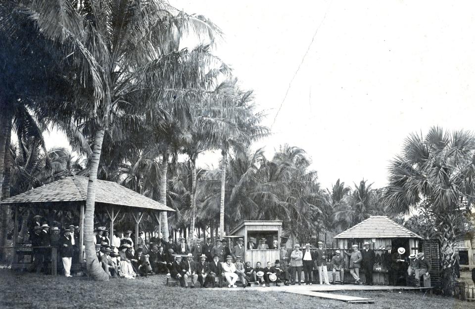 During its first year, the Florida Gun Club's facilities were fairly rudimentary until an expansive two-story clubhouse was built by 1904.