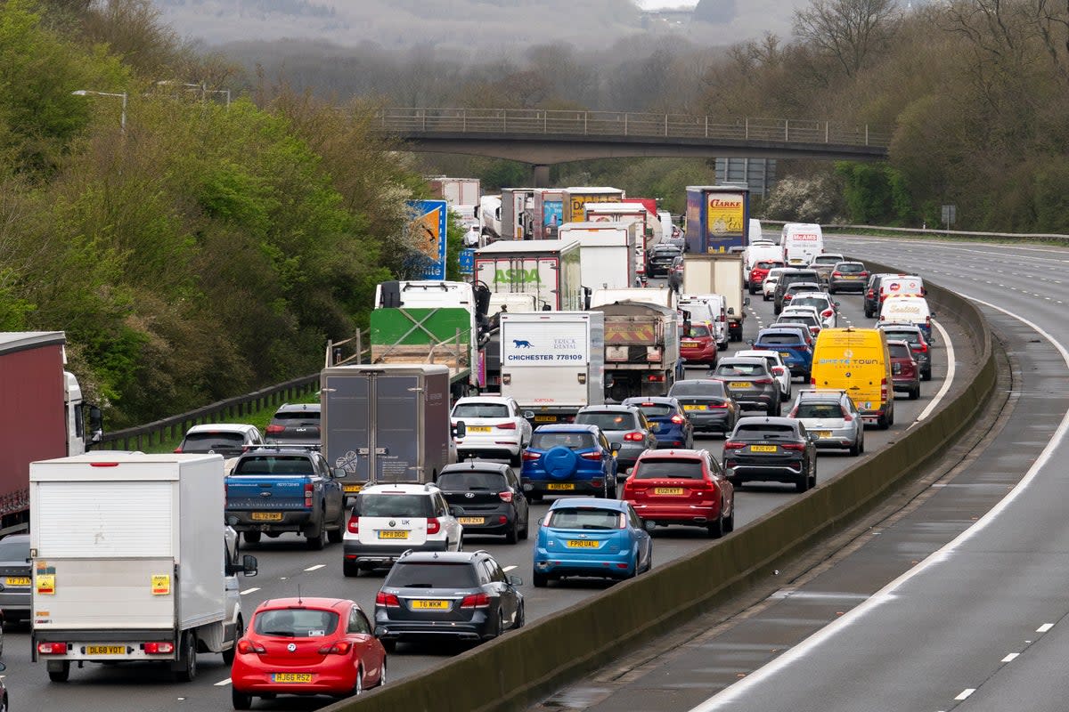 The crash happened around 6.55am on Thursday  (Jordan Pettitt/PA Wire)