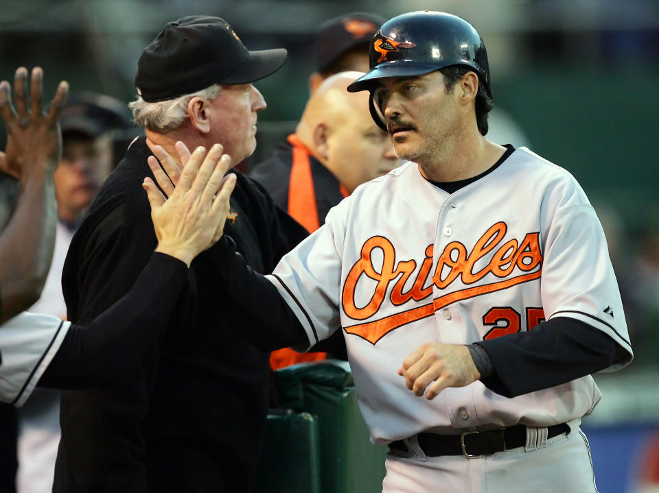 Rafael Palmeiro is ready to make a comeback. (AP Photo)