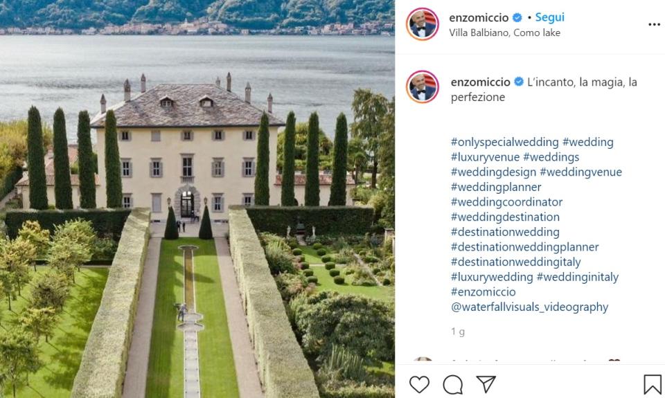 Le immagini del matrimonio da favola sul lago di Como dell'ereditiera e del dj olandese che ora volano verso la luna di miele.