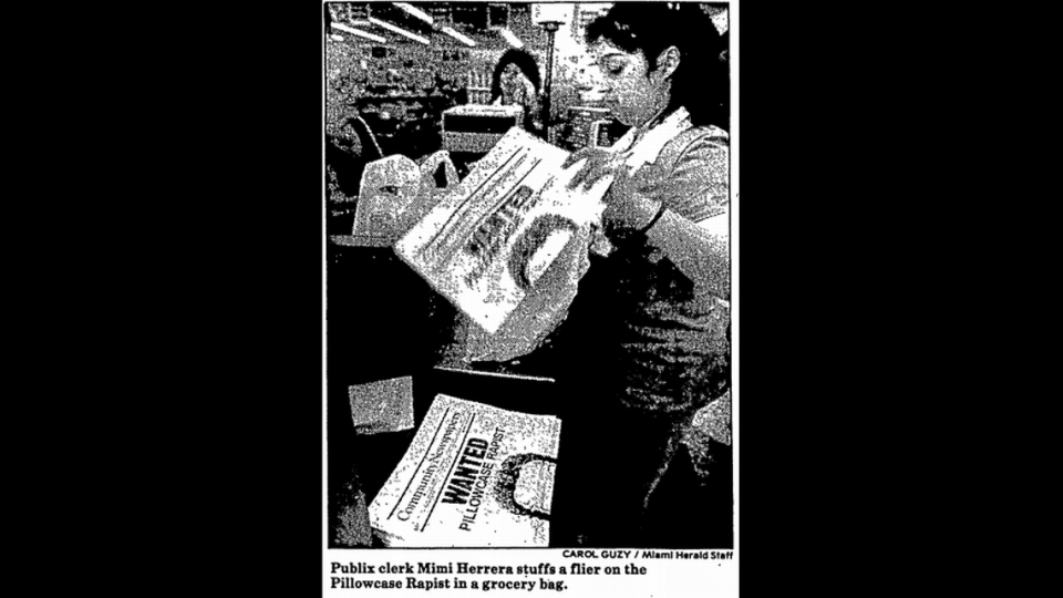 Photo from the Miami Herald published on Feb. 22, 1986.