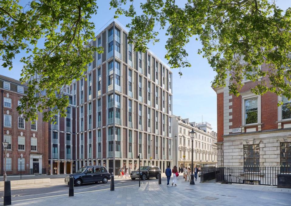 The exterior of the hotel at Hanover Square (Mandarin Oriental hotel group)