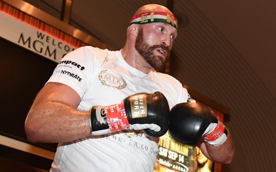 Fury training in Las Vegas in 2019 - Getty Images