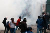 Protests against Ecuador's President Lenin Moreno's austerity measures, in Quito