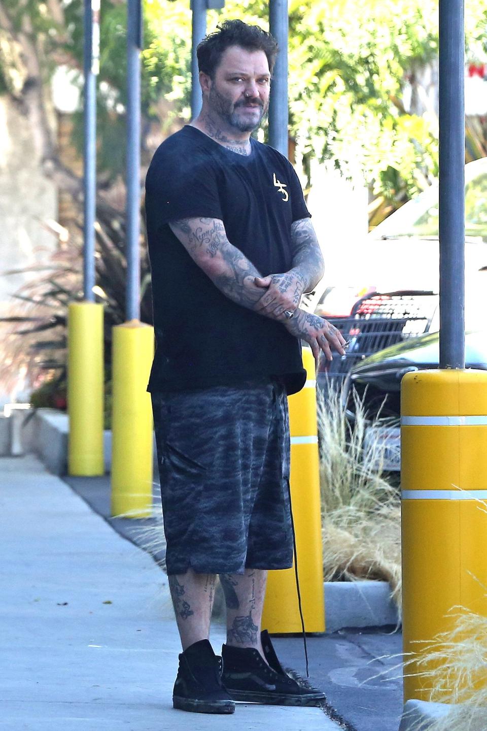 Bam Margera Resurfaces During Rehab Looking Happy with Wife and Son