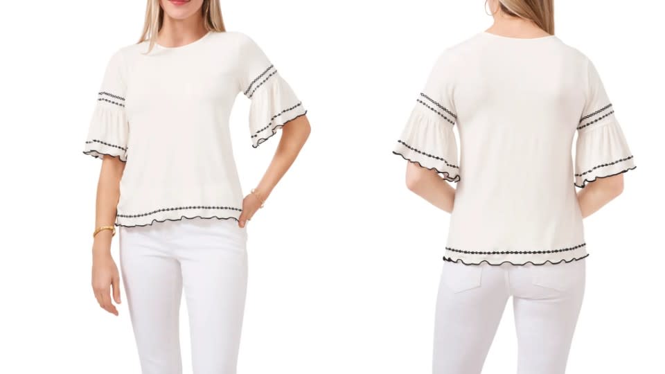 Vince Camuto Embroidered Knit Top - Nordstrom, $48 (originally $99)