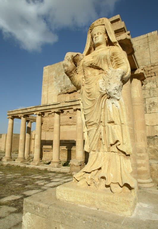 It remains unclear how much damage has been done by jihadists to ancient sites in Hatra, such as the statue of "The Lady of Hatra" shown here in 2003