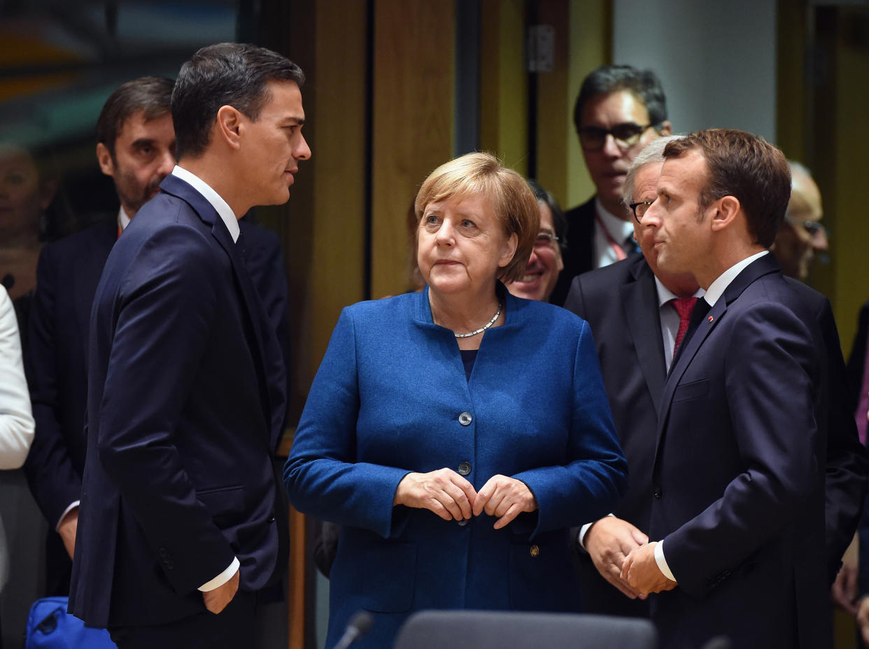 Foto de archivo de una de las últimas cumbres europeas celebradsa en Bruselas con motivo del las negociaciones por el Brexit.  (Photo by Pier Marco Tacca/Getty Images)