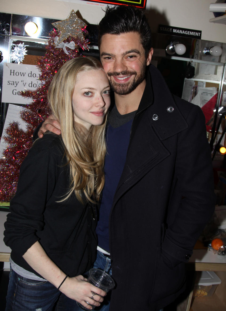 Amanda and Dominic standing together