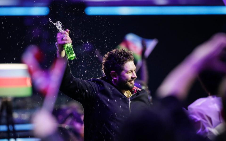 James Newman was all smiles despite ending up in last place, with the dreaded nul points, at this year’s Eurovision Song Contest - AP Photo/Peter Dejong