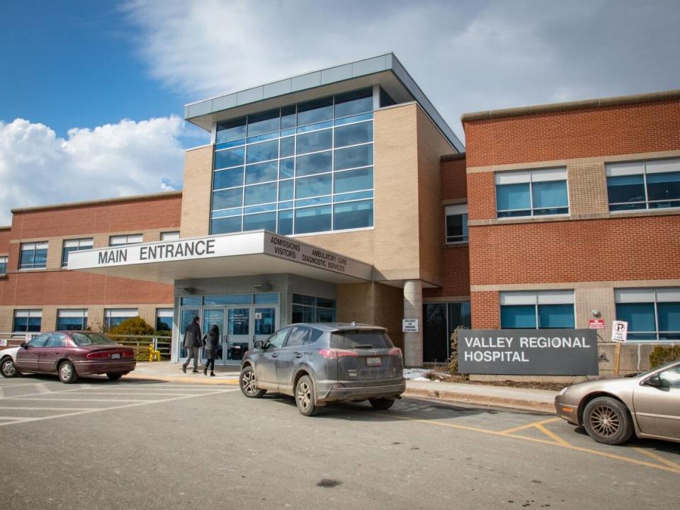 The three patients were in a non-COVID unit at Valley Regional Hospital when they tested positive for the virus. (Robert Short/CBC - image credit)