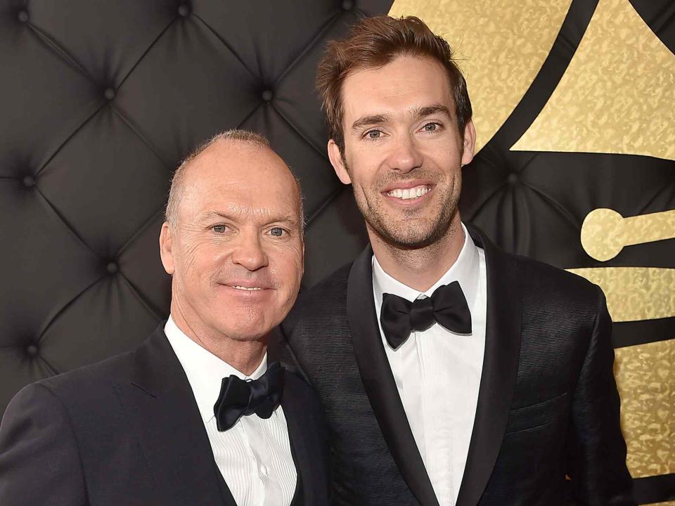 Alberto E. Rodriguez/Getty Michael Keaton (left) and son Sean Douglas