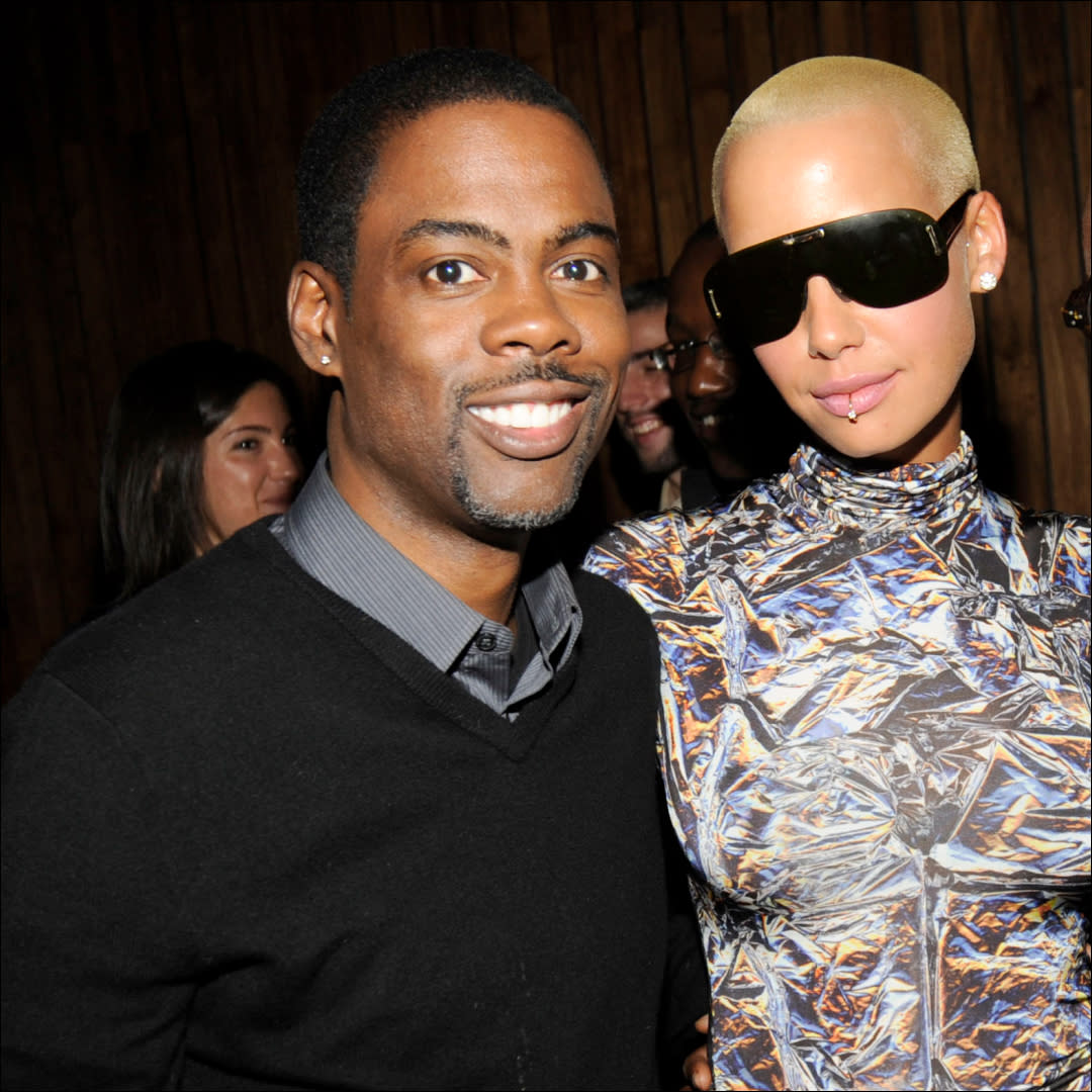  Rumors started to fly after Chris Rock and Amber Rose were spotted together one day after Christmas. 