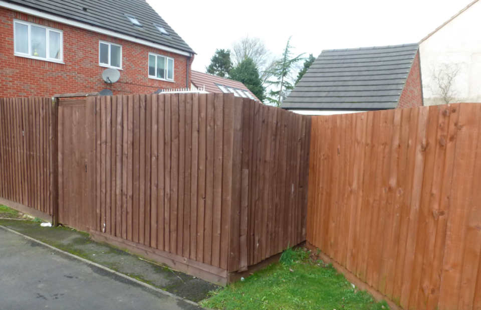 <em>A high fence was also used to keep the house hidden from the council (SWNS)</em>
