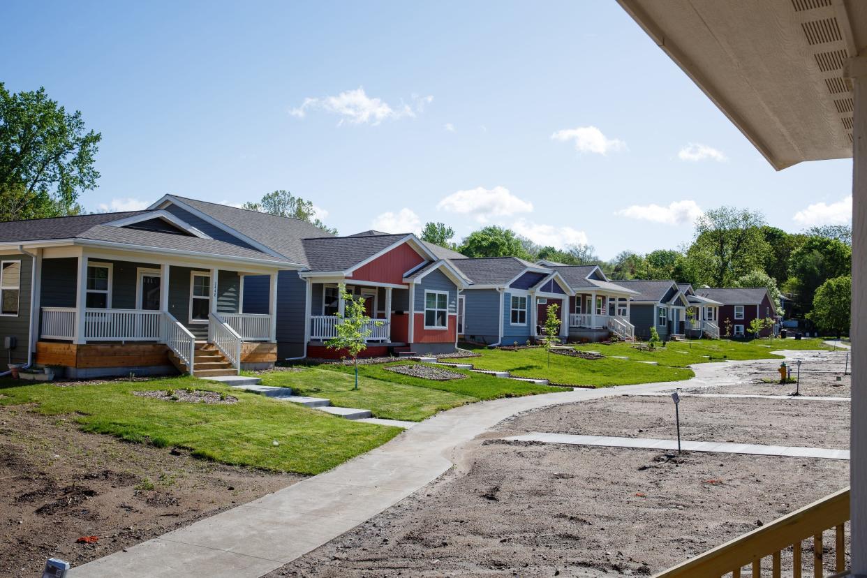Homes built by Habitat for Humanity in Des Moines.