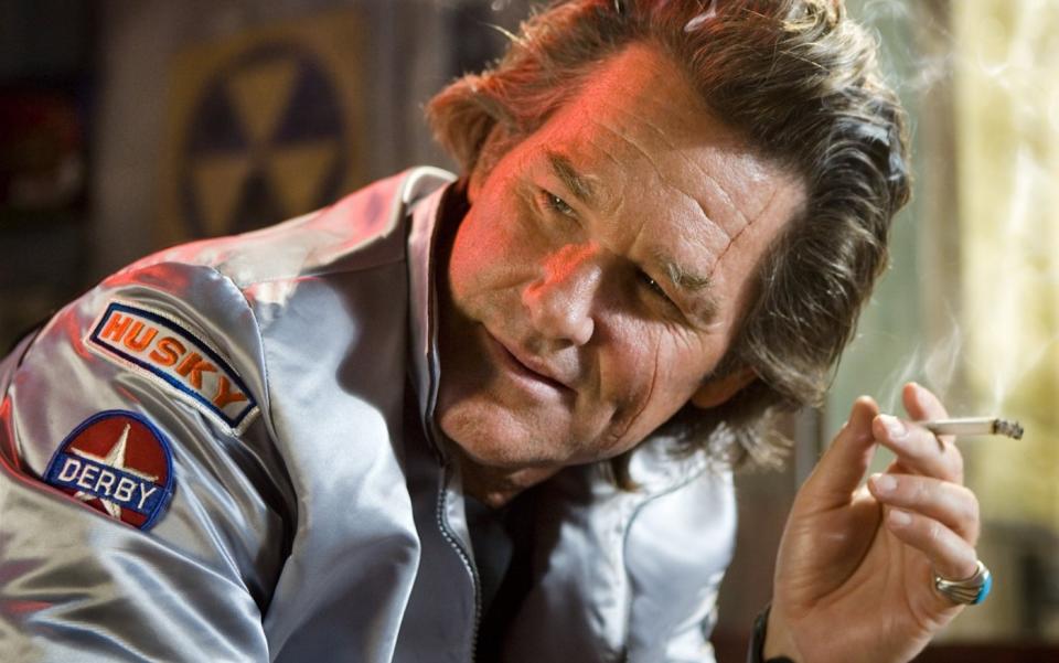 Future 'Hateful Eight' star Kurt Russell worked with Tarantino for the first time on 'Death Proof' (credit: Dimension Films/TWC)