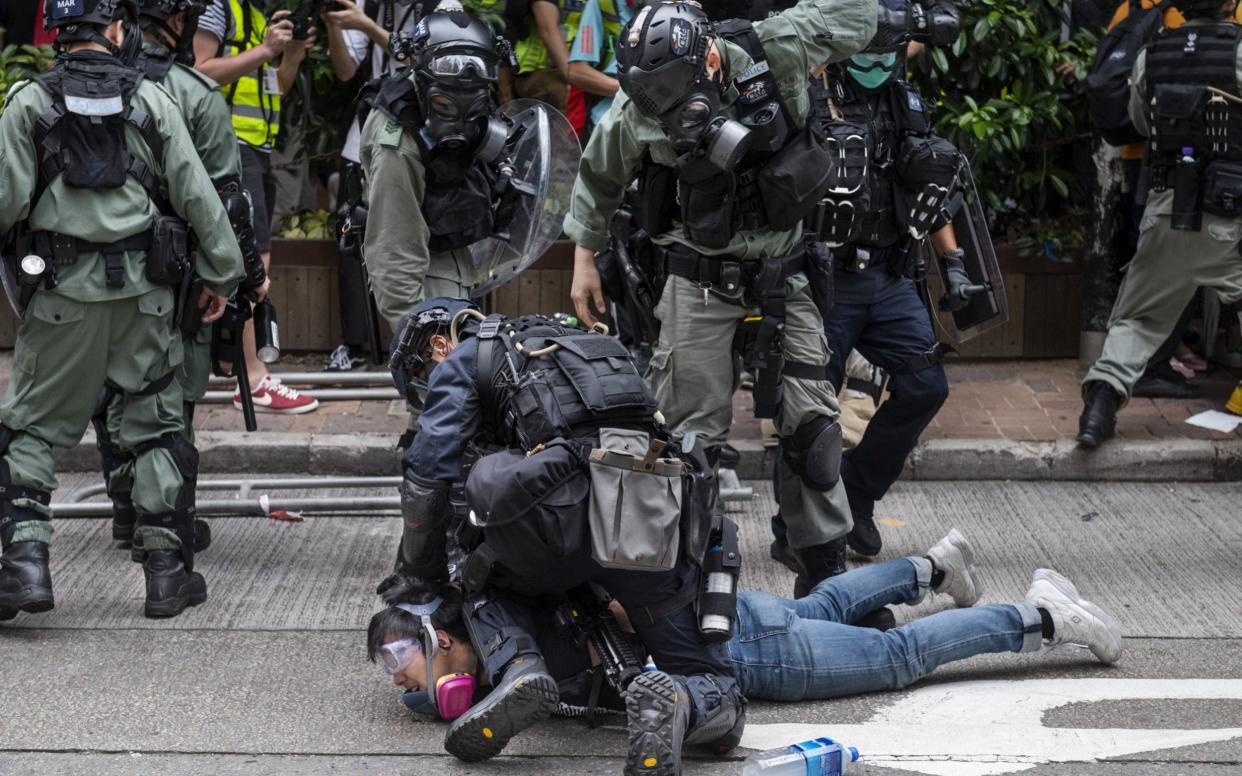 Pro-democracy protests have restarted in Hong Kong after Beijing passes a law that will 'threaten human rights' in the city - Anadolu Agency/Anadolu