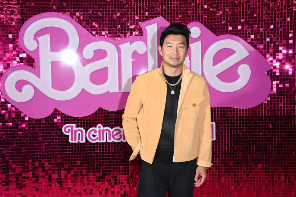 Simu Liu attends a <em>Barbie</em> photocall on July 13, 2023 in London, England. <span class="copyright">Stuart C. Wilson–Getty Images for Warner Bros. </span>