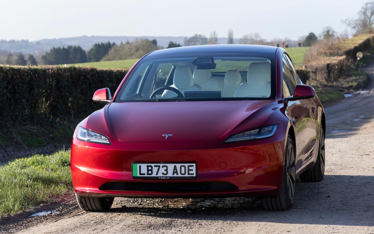 The Tesla Model 3 now has a more aerodynamic front